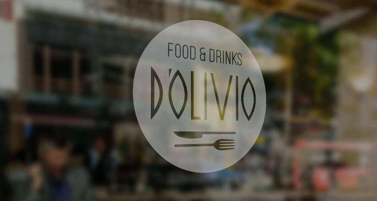 Logo, menukaart en belettering | Restaurant D'Olivio