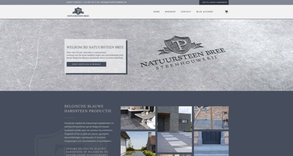 Logo, huisstijl en webshop | Natuursteen Bree