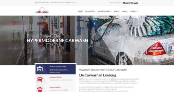 Website en fotografie Blinkie | Carwash Maaseik