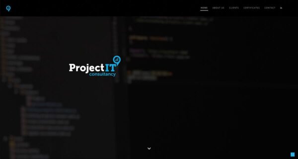 Logo, visistekaartjes en webdesign landingspagina | ProjectIT