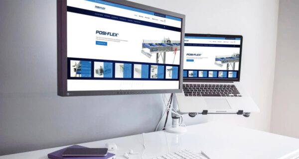 Webshop Posi-flex Ospel - Blok56 - ontwerp van logo, huisstijl en website