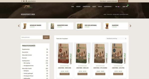 Totaalproject Canis Purus - Blok56 - ontwerp van logo, huisstijl en website
