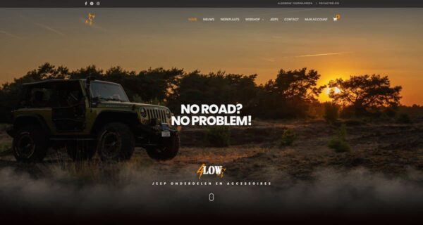 Webshop en fotografie | 4Low, Jeep specialist