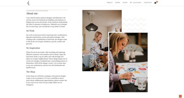 Lisa Bekelaar Eindhoven - Blok56 - ontwerp van logo, huisstijl en website