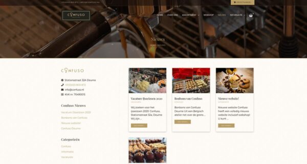 Webshop Confuso Deurne - Blok56 - ontwerp van logo, huisstijl en website