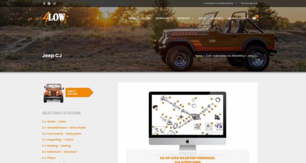 Webshop 4Low Budel - Blok56 - ontwerp van logo, huisstijl en website