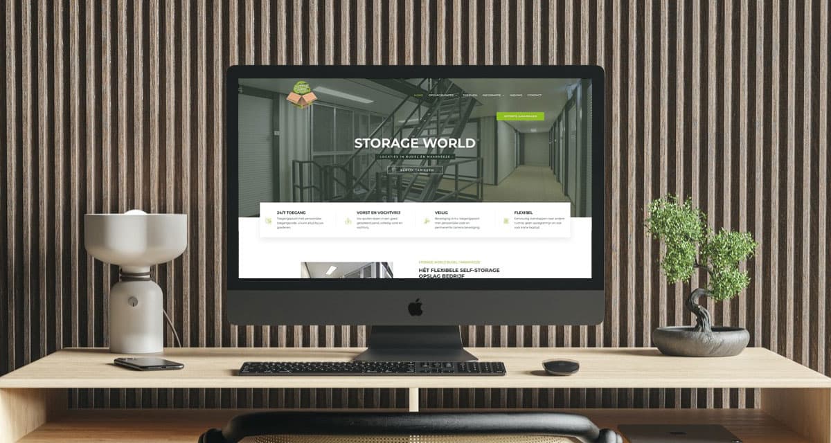 Ontwikkeling website Storage World Budel en Maarheeze