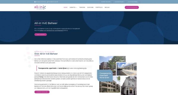 All-in VvE Beheer Heesch - Blok56 - ontwerp van logo, huisstijl en website