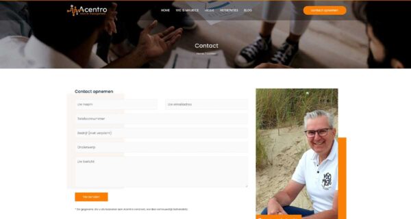 Acentro totaalproject - Blok56 - ontwerp van logo, huisstijl en website
