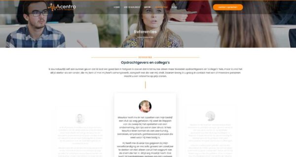 Acentro totaalproject - Blok56 - ontwerp van logo, huisstijl en website