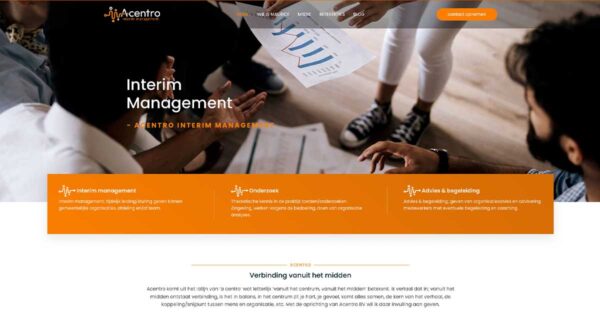 Acentro totaalproject - Blok56 - ontwerp van logo, huisstijl en website