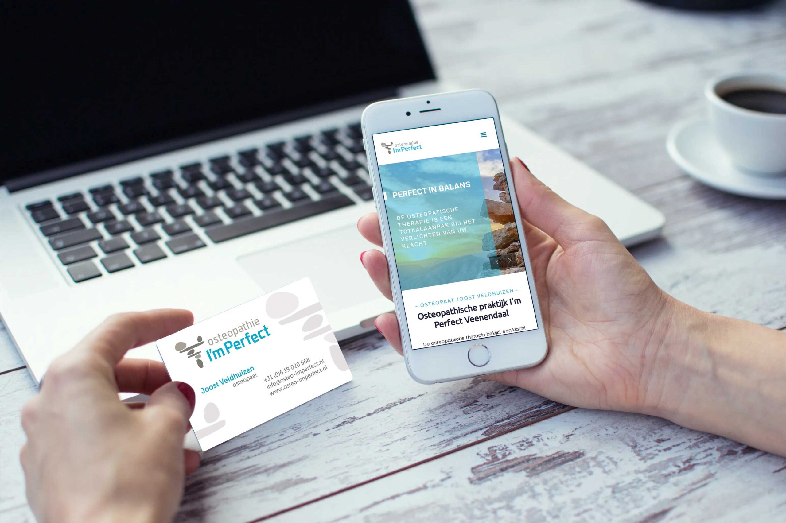 Osteo Imperfect Veenendaal – Logo, Huisstijl & Website - Blok56