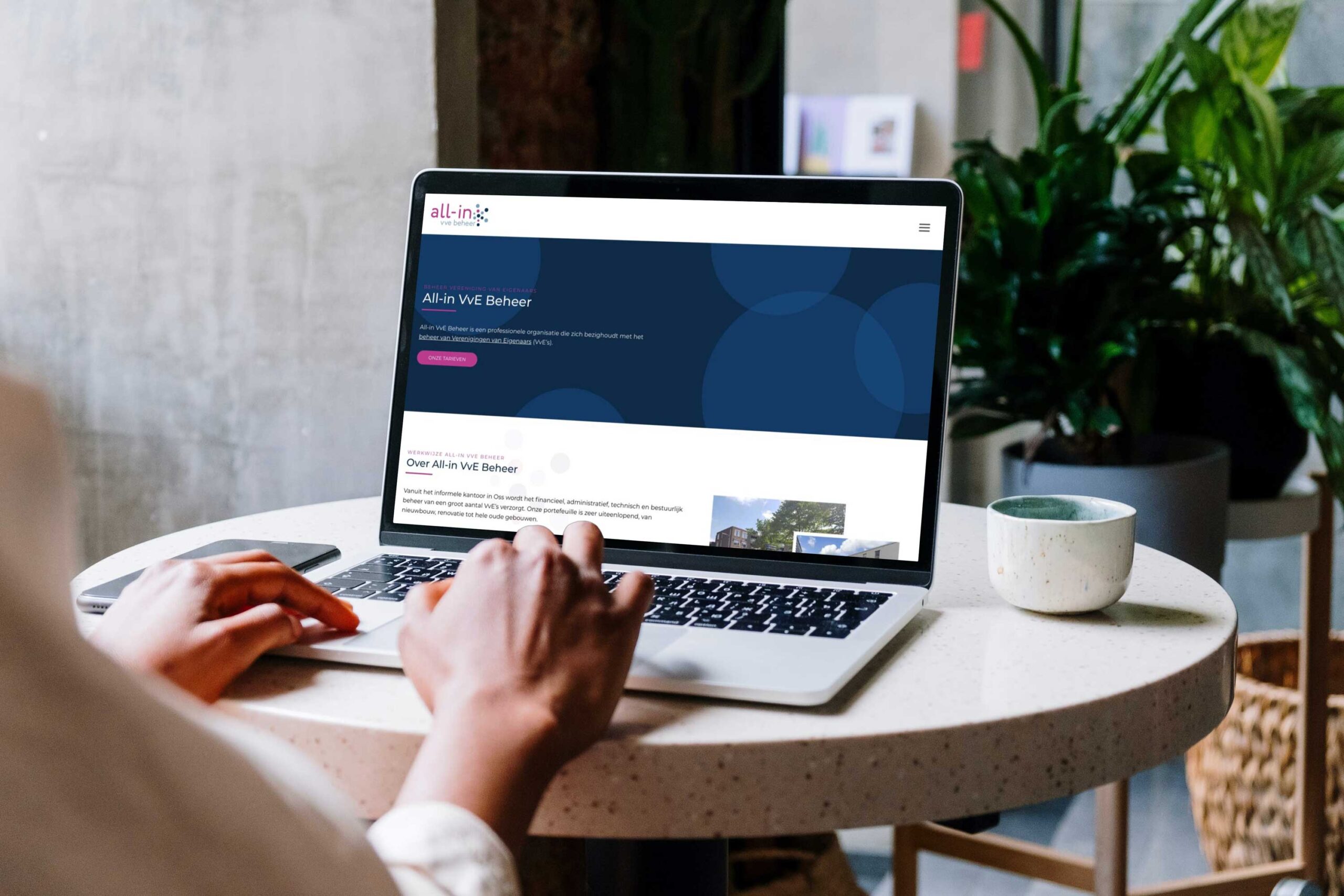 Logo, huisstijl en website ontwerp All-in VvE Beheer | Blok56