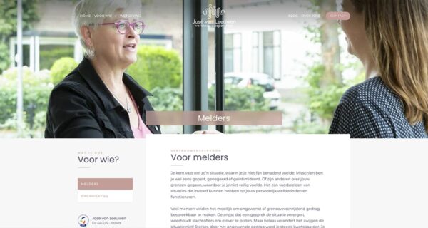José van Leeuwen Amerongen - Logo, huisstijl en website laten maken - Blok56