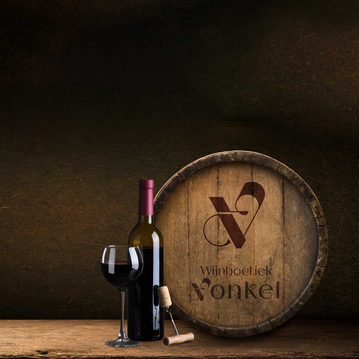 Een krachtige identiteit voor Wijnboetiek Vonkel - Logo en huisstijl ontwerp Blok56