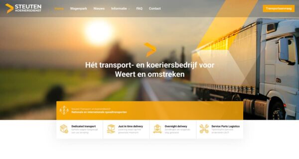 Koerier Steuten Weert - Logo, huisstijl en website laten maken - Blok56