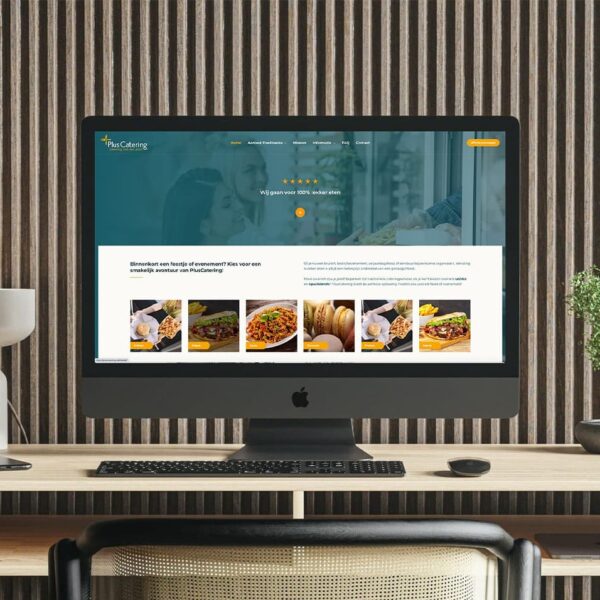 Professioneel webdesign voor PlusCatering - Blok56