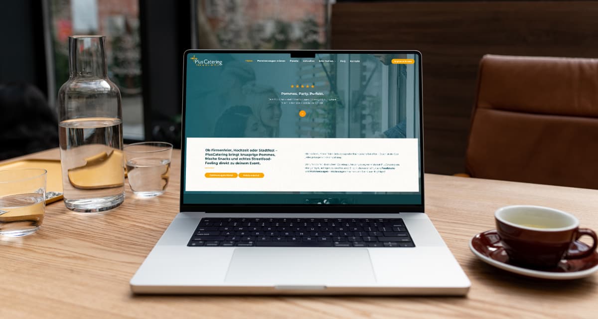 PlusCatering: website voor Duitse markt