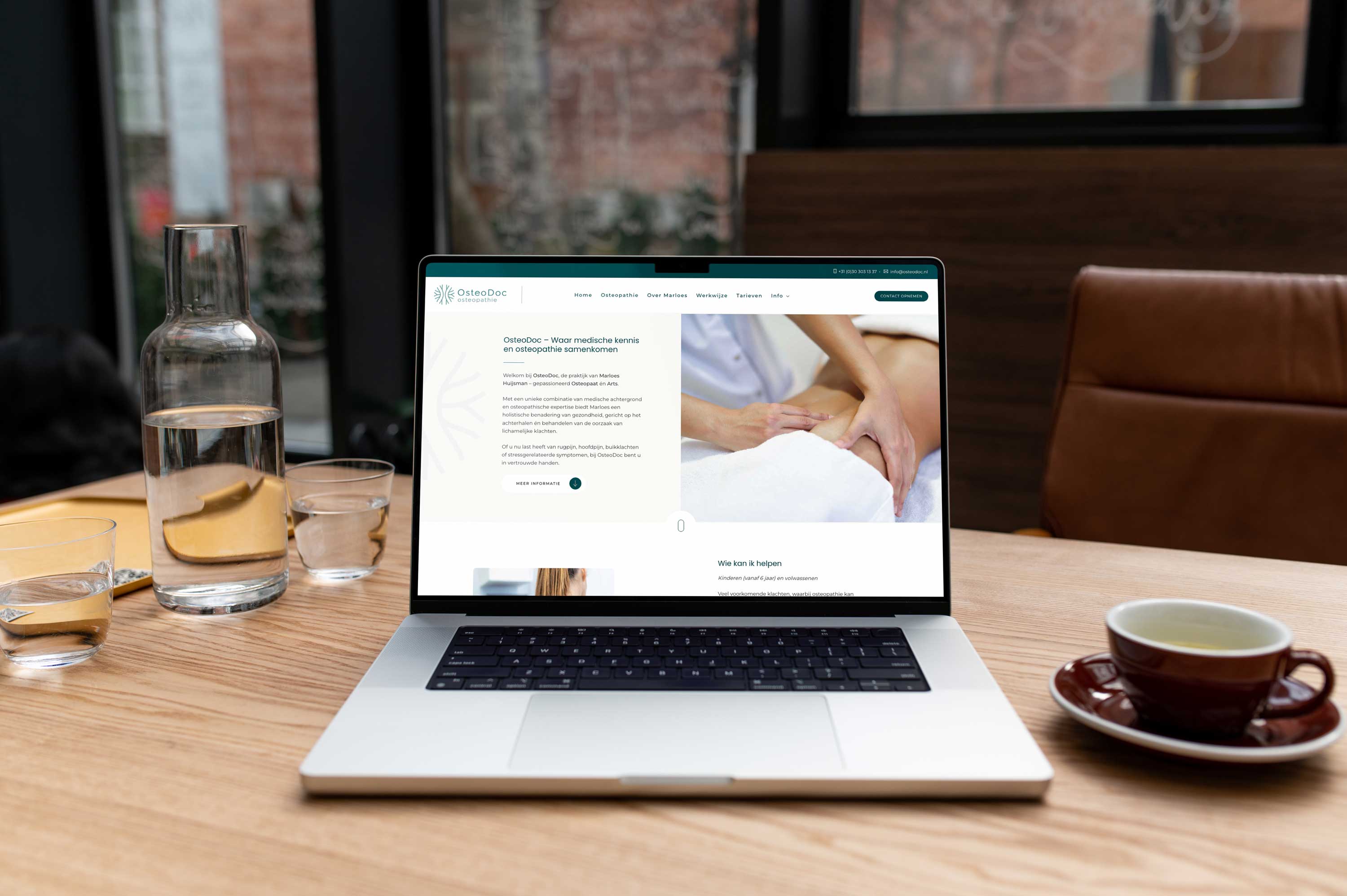Logo, huisstijl en website laten maken door Blok56, voorbeeldproject OsteoDoc